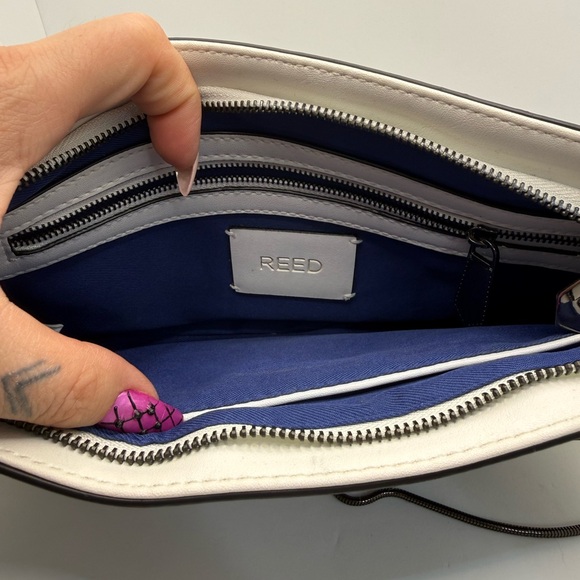 Reed Crossbody Purse Clutch featuring a removable metal chain strap Animal Print - Picture 6 of 9